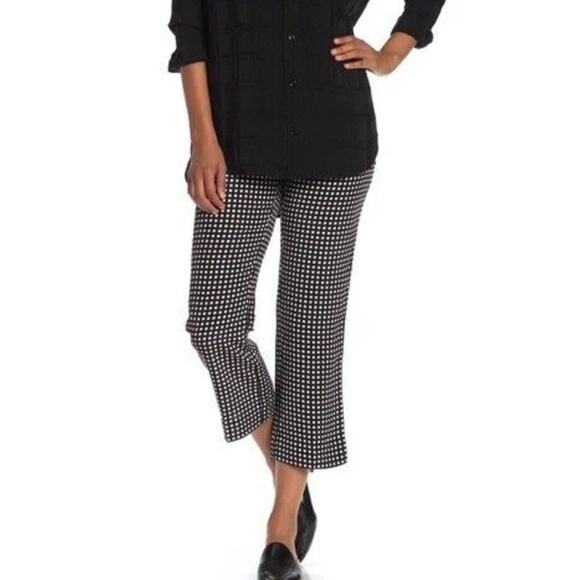 Equipment Bergen Cropped Trouser Women’s Sz 10 Silk High Rise Pleated Black NWT - Picture 1 of 12